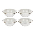 Harmony Elegance dia.6" h:2" 12 oz. Round Brown Vitrified Bowl (Set of 4)