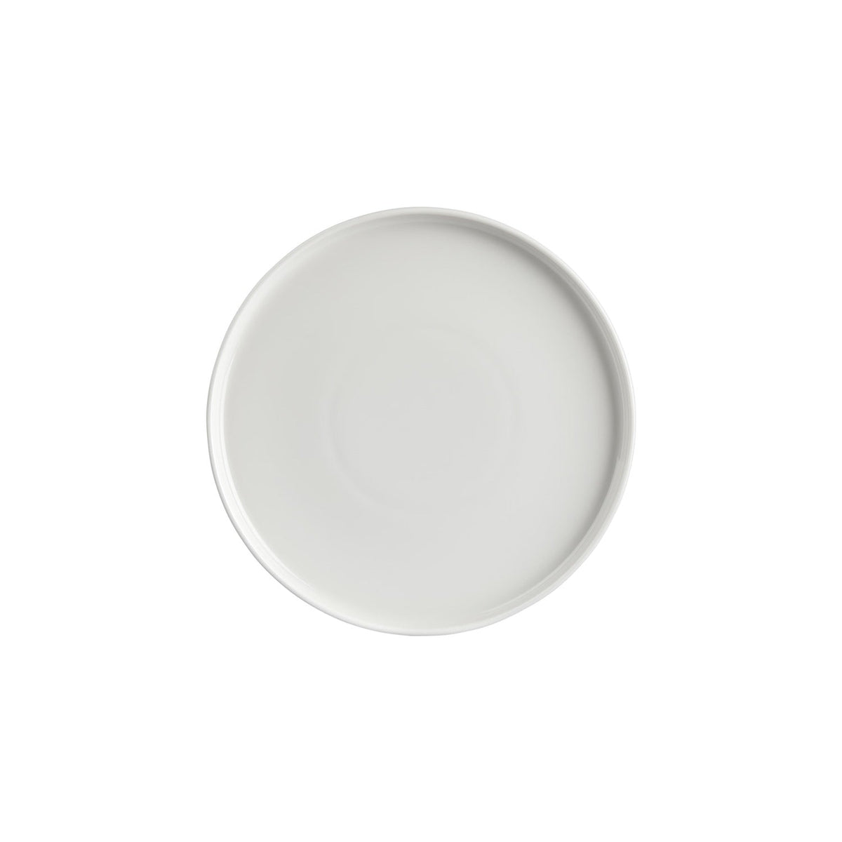 Helix White dia.10.75" Round Warm White Vitrified Plate (Set of 6)