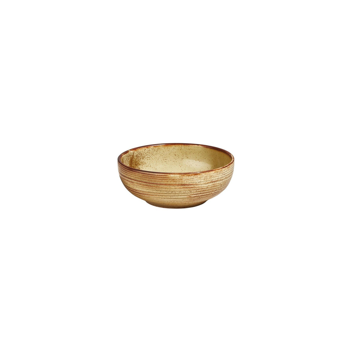 Helix Dune dia.5.5" h:2" 16 oz. Round Orange Vitrified Bowl (Set of 4)