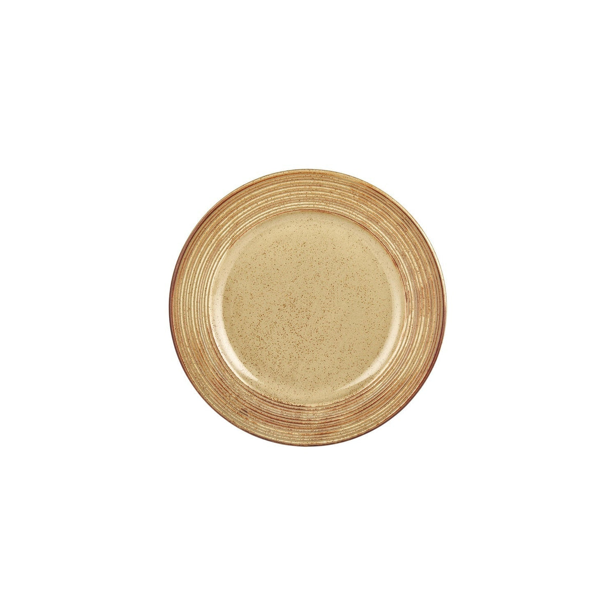 Helix Dune dia.9.5" Round Orange Vitrified Plate (Set of 4)
