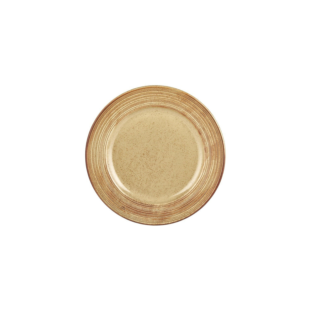 Helix Dune dia.9.5" Round Orange Vitrified Plate (Set of 4)