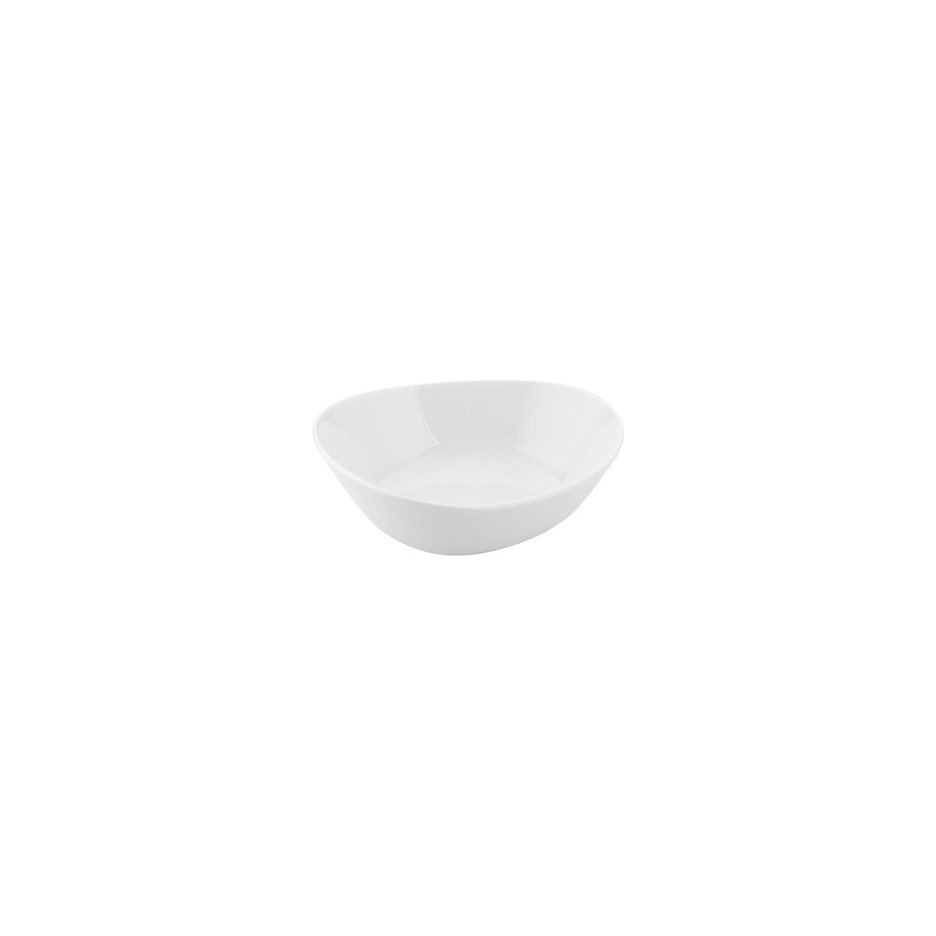 Island White 7" x 6.25" x h:0" 22 oz. Organic Warm White Vitrified Bowl (Set of 4)