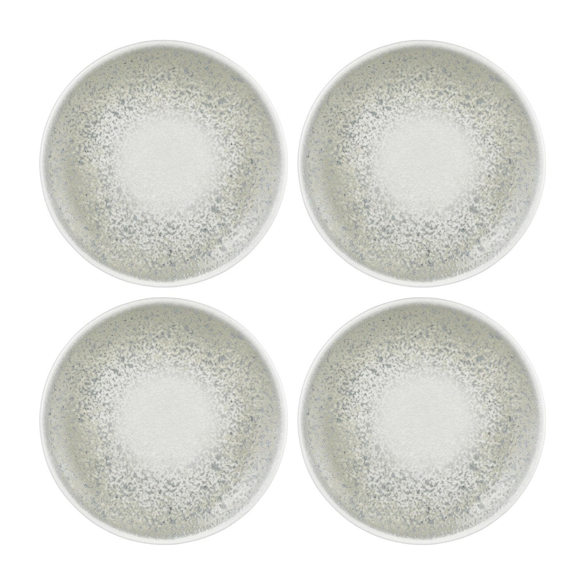 Natura Ocean dia.9.75" Round Blue Vitrified Plate (Set of 4)