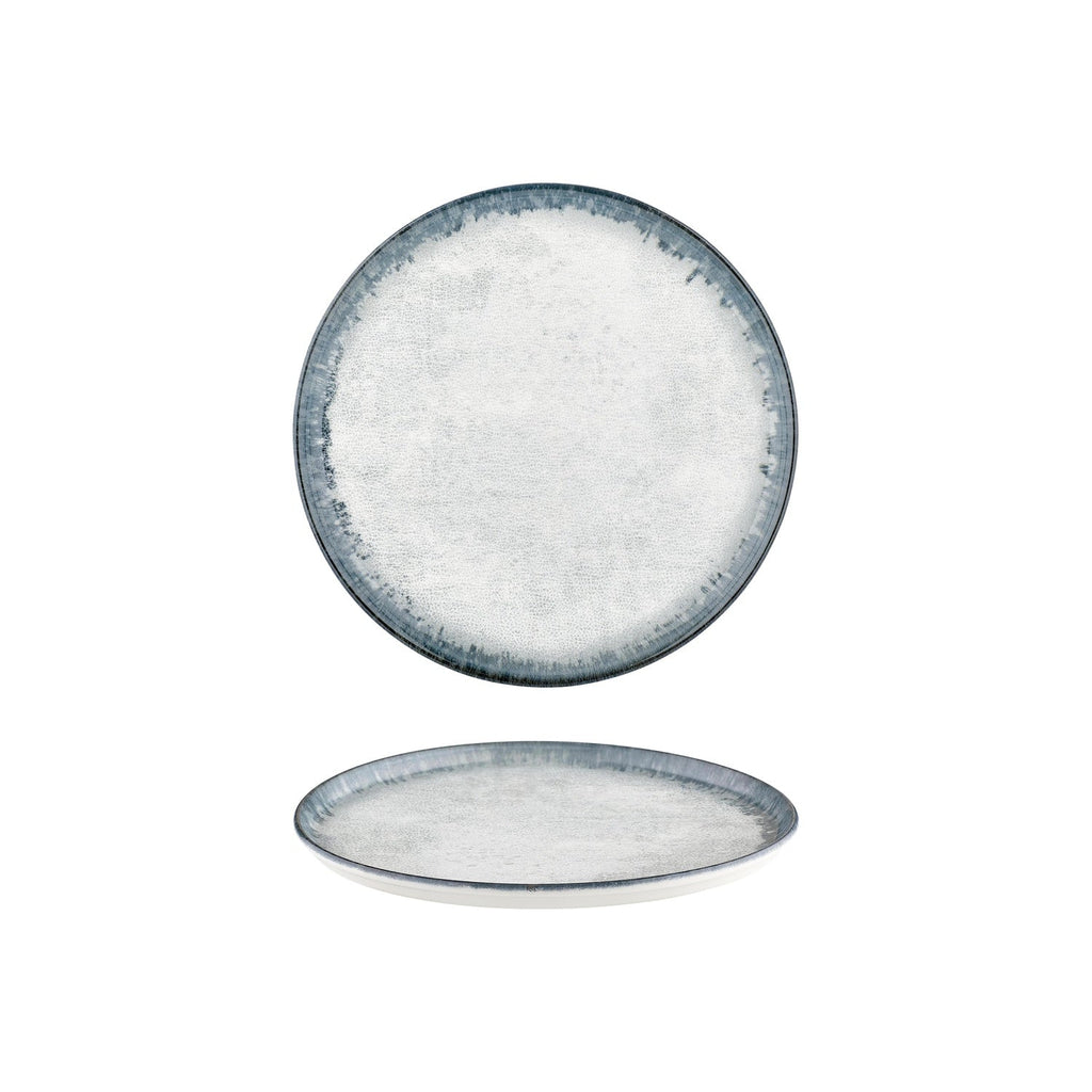 Smooth Ambience Blue dia.9.75" Round Blue Vitrified Plate (Set of 6)