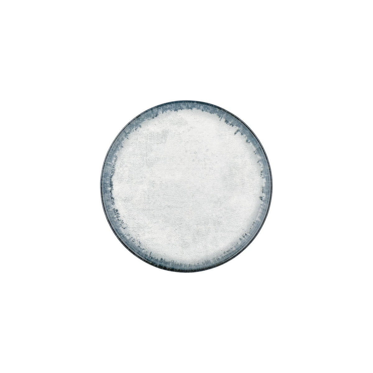 Smooth Ambience Blue dia.9.75" Round Blue Vitrified Plate (Set of 6)