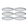 Smooth Ambience Blue dia.9.75" Round Blue Vitrified Plate (Set of 6)